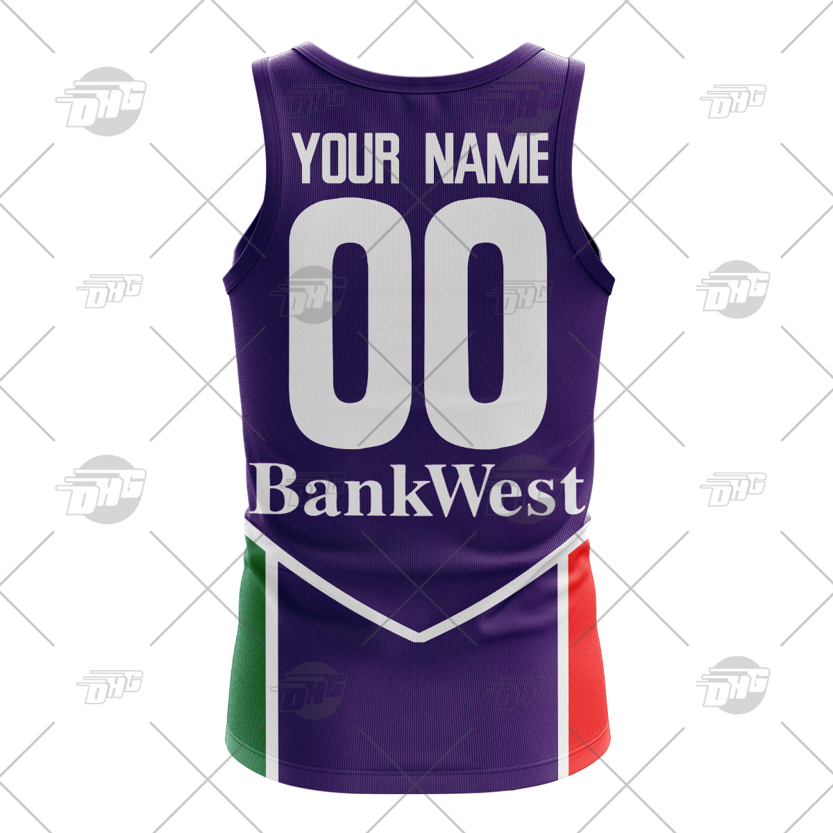 Personalised Fremantle Dockers AFL 2004 Vintage Tank Top