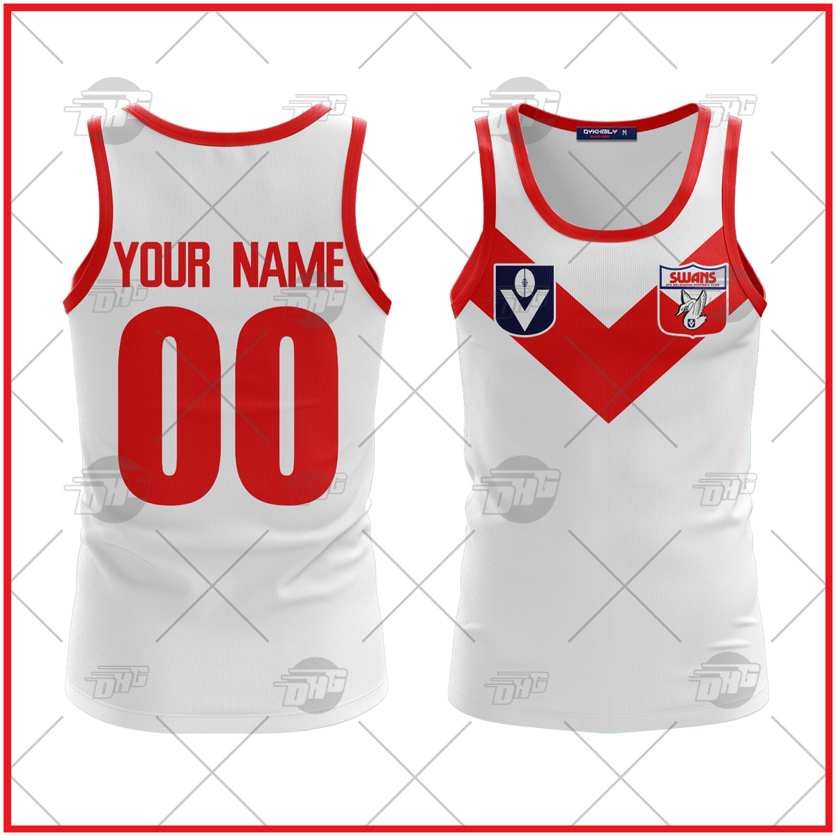 Personalized Sydney Swans Football Club Vintage Retro AFL Tank Top For Men Women