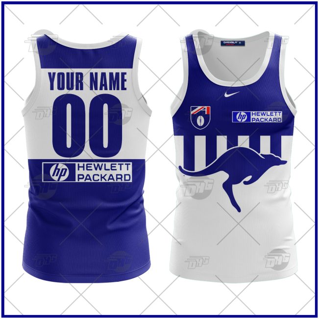 Personalized North Melbourne Football Club Vintage Retro AFL Tank Top90s For Men Women
