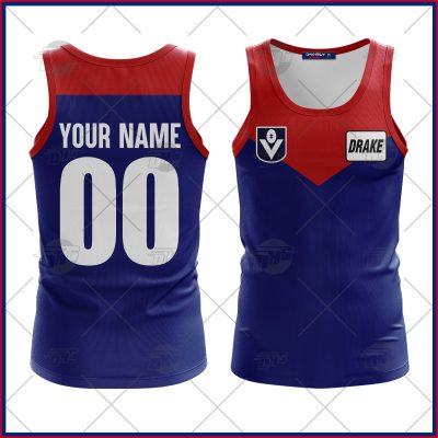 Personalized AFL MELBOURNE DEMONS Vintage Tank Top1986 HERITAGE COLLECTION