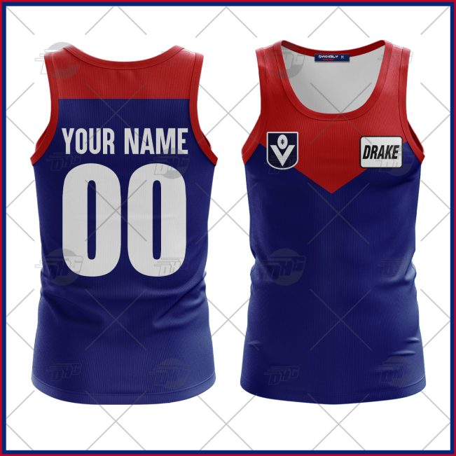 Personalized AFL MELBOURNE DEMONS Vintage Tank Top1986 HERITAGE COLLECTION
