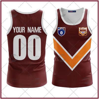 Personalized Brisbane Bears Football Club Vintage Retro AFL Tank Top90s For Men Women