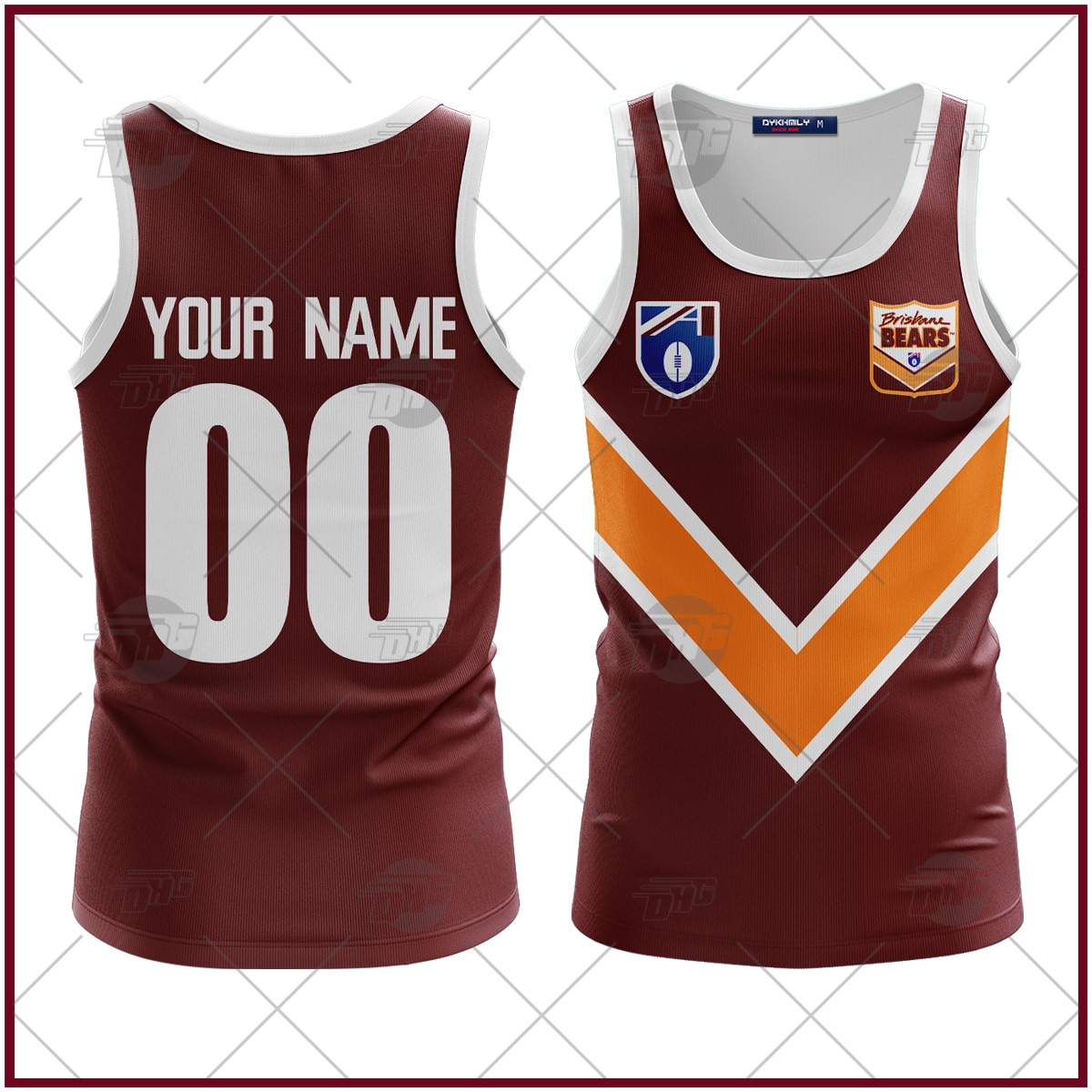 Personalized Brisbane Bears Football Club Vintage Retro AFL Tank Top90s For Men Women Personalized Brisbane Bears Football Club Vintage Retro AFL Tank Top90s For Men Women