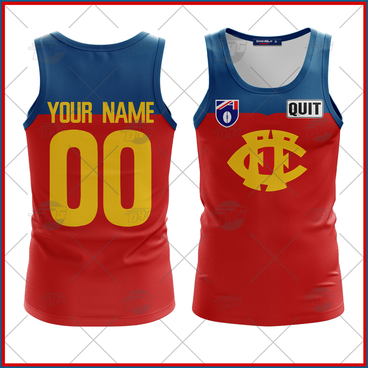 Personalized Throwback 1991 Fitzroy Lions Vintage Home Tank Top For Men Women