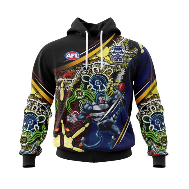 AFL Geelong Football Club | Specialized Indigenous Concept With Team Mascot V0122