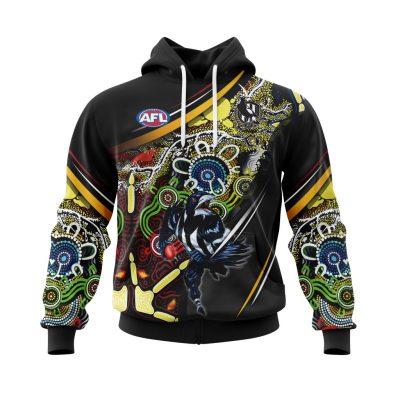 AFL Collingwood Football Club | Specialized Indigenous Concept With Team Mascot V0122