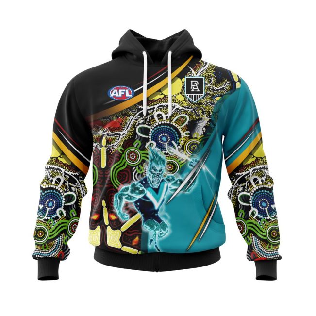 AFL Port Adelaide | Specialized Indigenous Concept With Team Mascot V0122