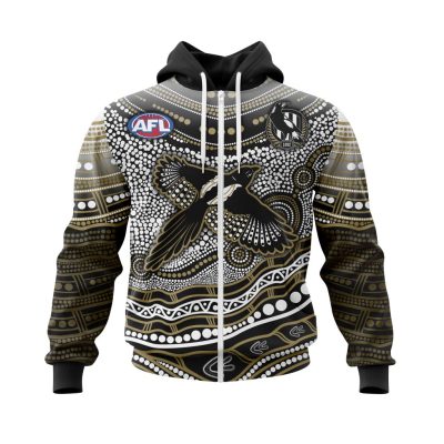 AFL Collingwood Football Club | Specialized Indigenous Concept With Team Mascot V0222
