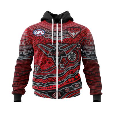 AFL Essendon Football Club | Specialized Indigenous Concept With Team Mascot V0222