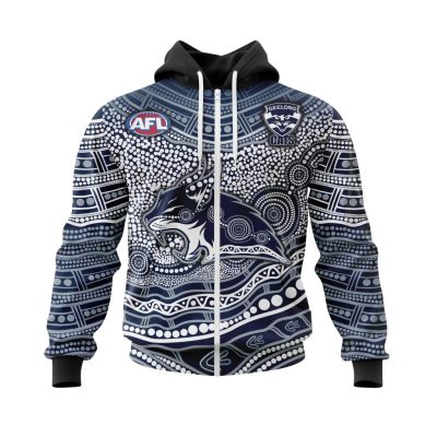 AFL Geelong Football Club | Specialized Indigenous Concept With Team Mascot V0222