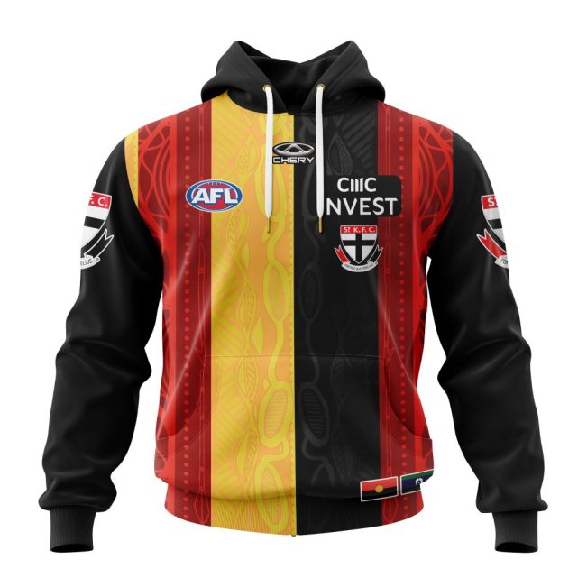AFL St Kilda Football Club Personalized 2024 Indigenous Home Kits