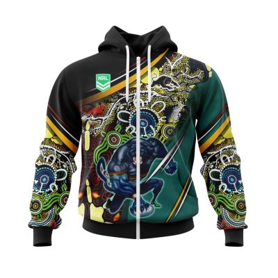 NRL Penrith Panthers | Specialized Indigenous Concept With Team Mascot V0122