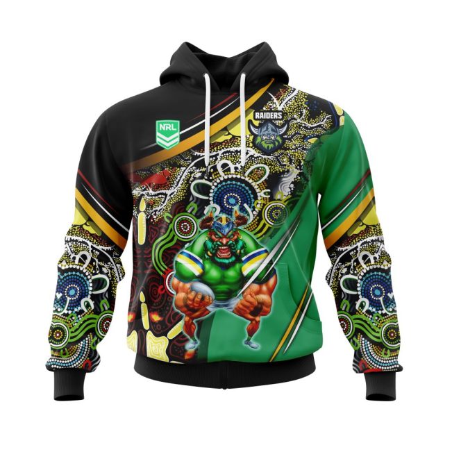 NRL Canberra Raiders | Specialized Indigenous Concept With Team Mascot V0122