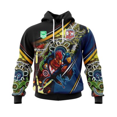 NRL South Sydney Rabbitohs | Specialized Indigenous Concept With Team Mascot V0122