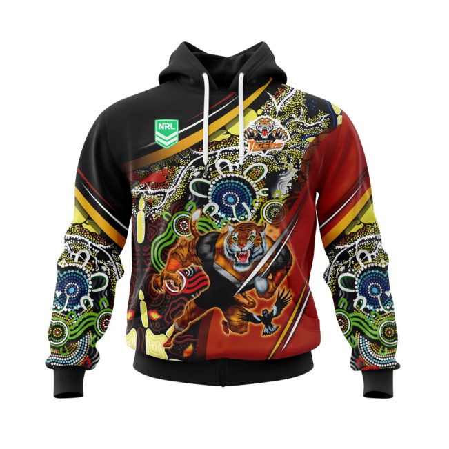 NRL Wests Tigers | Specialized Indigenous Concept With Team Mascot V0122