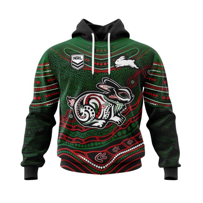 NRL South Sydney Rabbitohs | Specialized Indigenous Concept With Team Mascot V0222