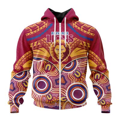 AFL Brisbane Lions Special Indigenous Mix Polynesian Design ST2401