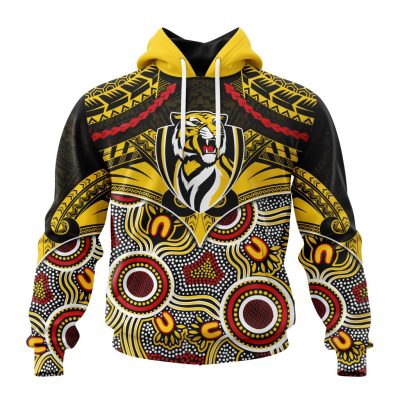 AFL Richmond Tigers Special Indigenous Mix Polynesian Design ST2401