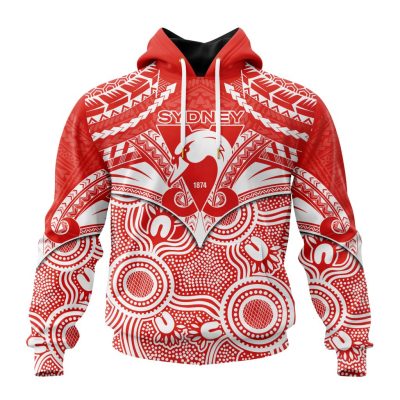AFL Sydney Swans Special Indigenous Mix Polynesian Design ST2401