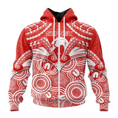 AFL Sydney Swans Special Indigenous Mix Polynesian Design ST2401