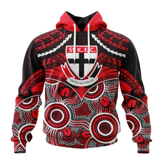 AFL St Kilda Football Club Special Indigenous Mix Polynesian Design ST2401