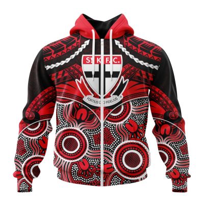 AFL St Kilda Football Club Special Indigenous Mix Polynesian Design ST2401