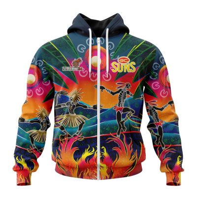 AFL Gold Coast Suns Special NAIDOC Week 2024 Keep The Fire Burning Design ST2401