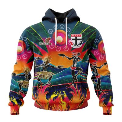 AFL St Kilda Football Club Special NAIDOC Week 2024 Keep The Fire Burning Design ST2401