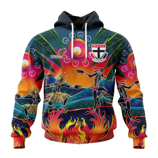 AFL St Kilda Football Club Special NAIDOC Week 2024 Keep The Fire Burning Design ST2401