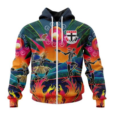 AFL St Kilda Football Club Special NAIDOC Week 2024 Keep The Fire Burning Design ST2401