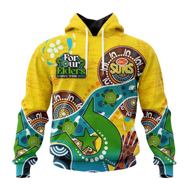 AFL Gold Coast Suns Special Design For NAIDOC Week For Our Elders ST2301