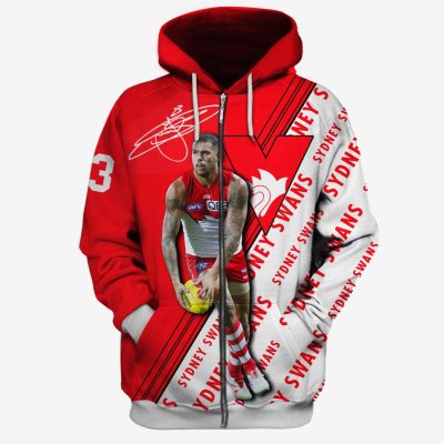 MEW-T16AFLSS001 Sydney Swans Lance Franklin #23 Limited Edition 3D All Over Printed Shirts For Men & Women