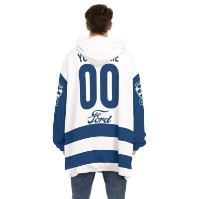 AFL Geelong Cats Custom Name Number 2023 Home Guernsey Fleece Oodie