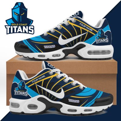 Gold Coast Titans Air Max Plus Sport Custom Sneakers Gold Coast Titans Air Max Plus Sport Custom Sneakers