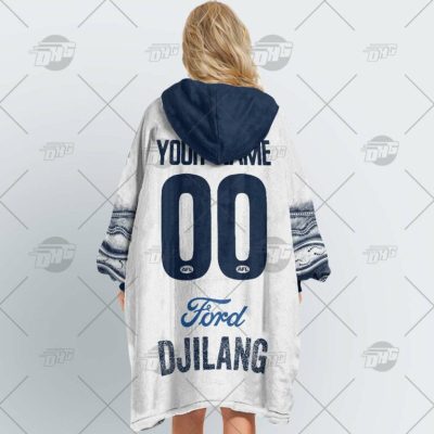 AFL Geelong Cats Custom Name Number 2022 Indigenous Guernsey Fleece Oodie