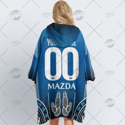 AFL North Melbourne Kangaroos Custom Name Number 2022 Indigenous Guernsey Fleece Oodie