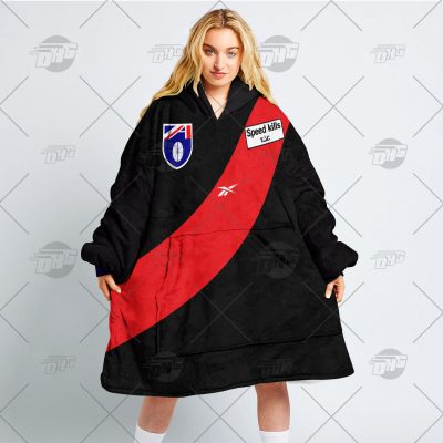 Personalised Essendon Football Club Vintage Retro AFL Guernsey 1989 oodie blanket hoodie snuggie hoodies