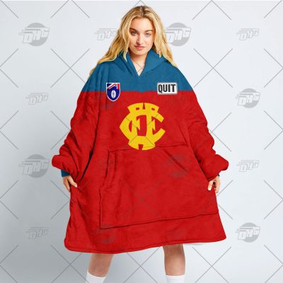 Personalised Throwback 1991 Fitzroy Lions Vintage oodie blanket hoodie snuggie hoodies