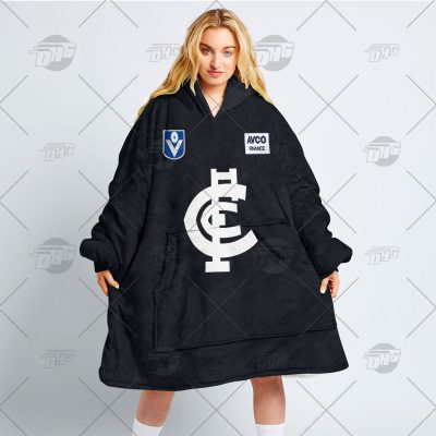 Personalised AFL Vintage Heritage Guernsey CARLTON BLUES 1987 oodie blanket hoodie snuggie hoodies