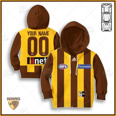 Personalize Hawthorn Hawks 2020 Men?s Home Guernsey for Kids