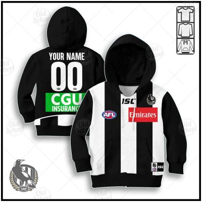 Personalize Collingwood Magpies 2020 Men?s Home Guernsey for Kids