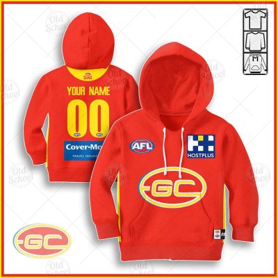 Personalize Gold Coast Suns 2020 Men?s Home Guernsey for Kids