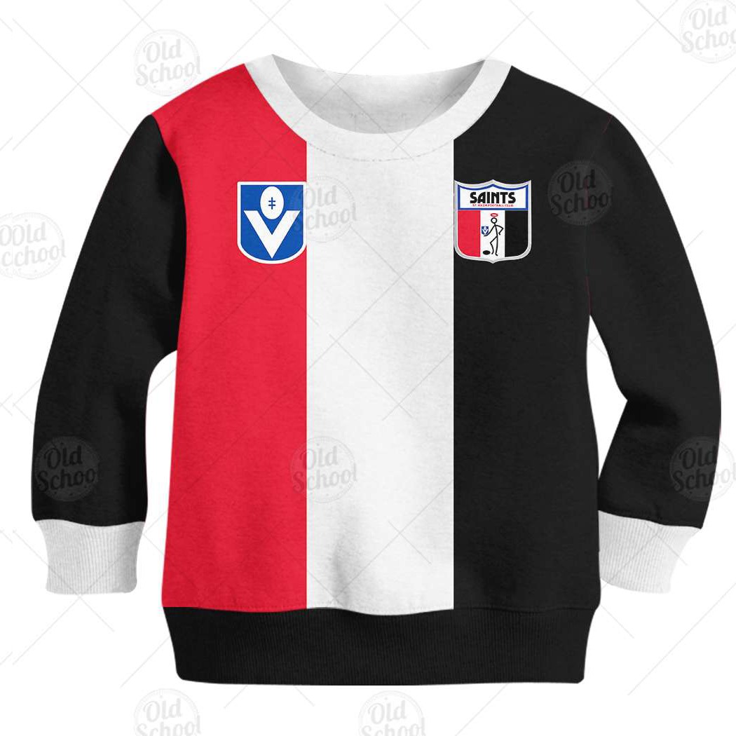 Personalized St Kilda Football Club Vintage Jersey 3D All Over Printed for Kids Personalized St Kilda Football Club Vintage Jersey 3D All Over Printed for Kids