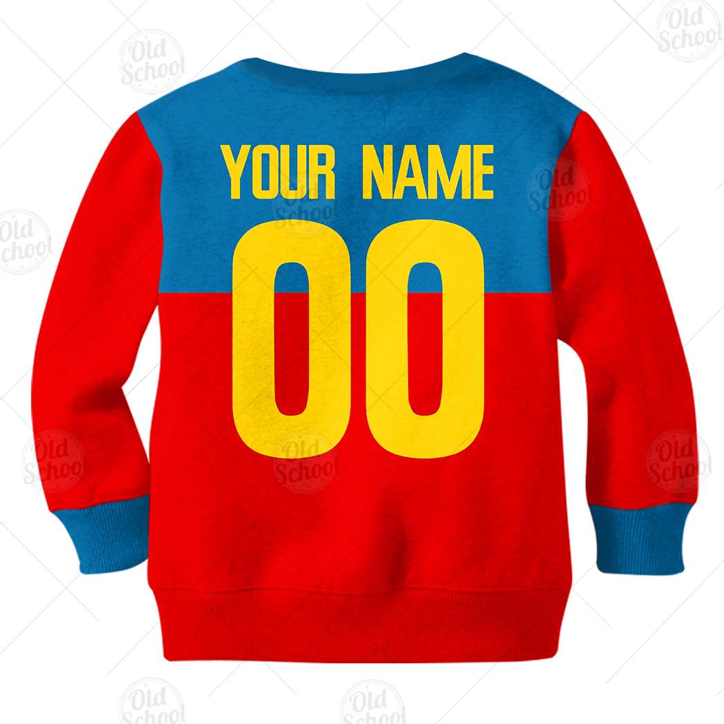 Personalise Throwback 1980 Fitzroy Lions Vintage Home Jumper for Kids