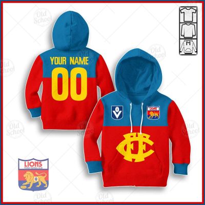 Personalise Throwback 1980 Fitzroy Lions Vintage Home Jumper for Kids