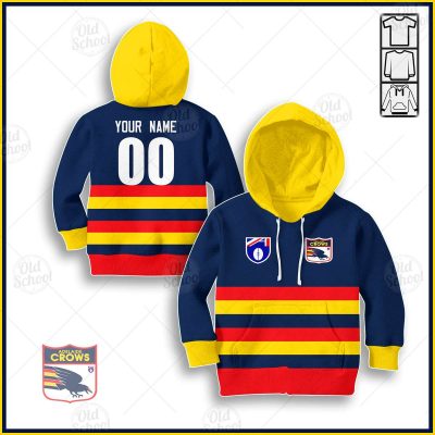 Personalized Adelaide Crows Football Club Vintage Retro AFL guernsey 90s for Kids