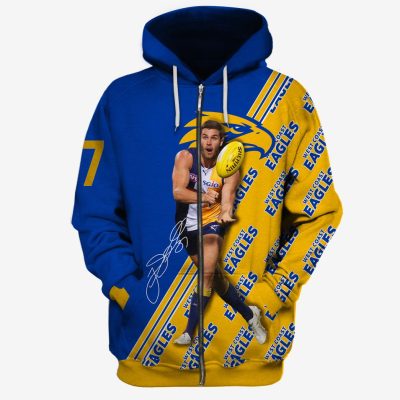 MEW-T16AFLWCE005 West Coast Eagles Jack Darling #27 Limited Edition 3D All Over Printed Shirts For Men & Women