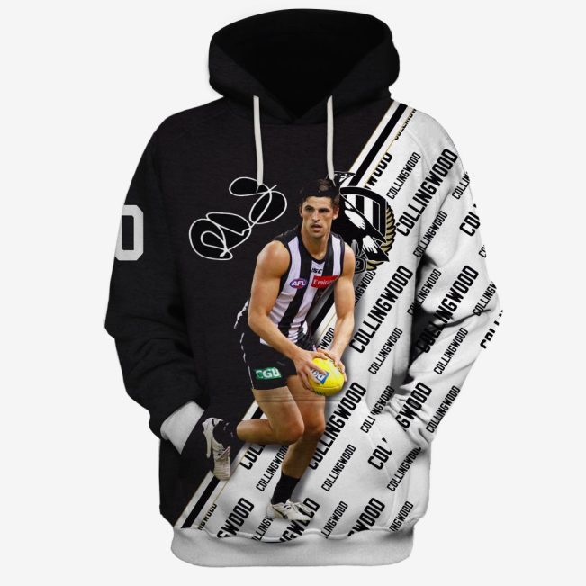 MEW-T16AFLCWFC004 Collingwood Football Club, Scott Pendlebury #10 Limited Edition 3D All Over Printed Shirts For Men & Women