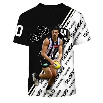 MEW-T16AFLCWFC004 Collingwood Football Club, Scott Pendlebury #10 Limited Edition 3D All Over Printed Shirts For Men & Women