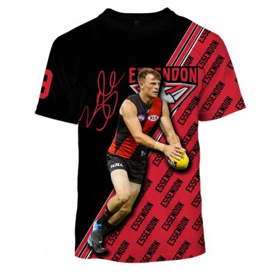 MEW-T16AFLEF005 Essendon Football Club, Brendon Goddard #9 Limited Edition 3D All Over Printed Shirts For Men & Women